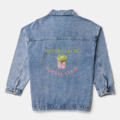 MATCHA LATTE SOCIAL CLUB DENIM JACKET (Achterkant)