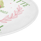 Matcha Latte Social Club Glas ronde snijplank (Hoek)