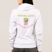 MATCHA LATTE SOCIAL CLUB HOODIE (Achterkant)