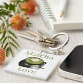 Matcha Liefde Sleutelhanger (Voorkant Rechts)