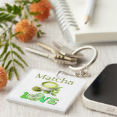 Matcha Liefde Sleutelhanger (Voorkant Rechts)