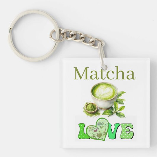Matcha Liefde Sleutelhanger (voorkant)