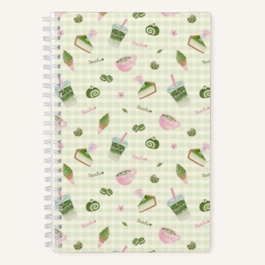 Matcha Liefhebber Groen Notitieboek (Voorkant)