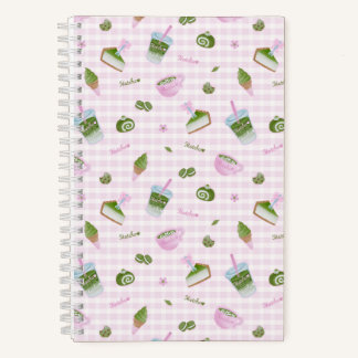 Matcha Liefhebber Roze Notitieboek