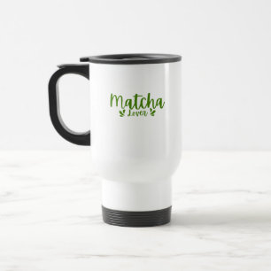 Matcha Liefhebber Schattige Groene Thee Calligrafi Reisbeker