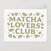 Matcha liefhebbers club esthetiek briefkaart (Voorkant)