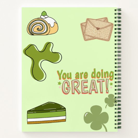 Matcha liefhebbers 🥫🍵🧇 notitieboek (Achterkant)