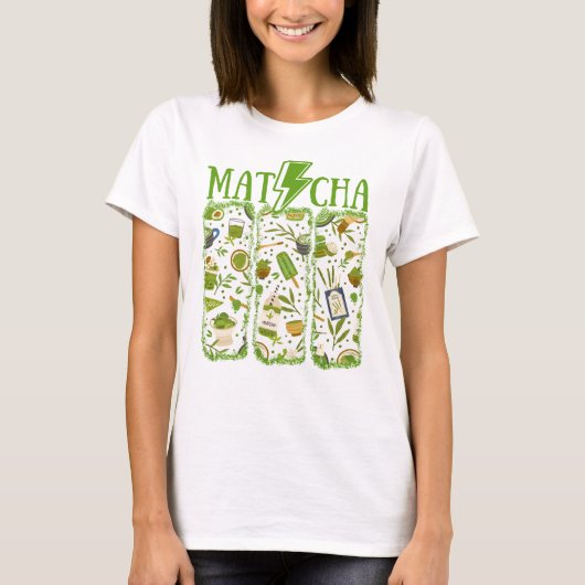 MATCHA Lightning Bolt Brush Stroke T-shirt (Voorkant)