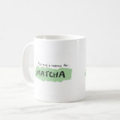 Matcha Lover, Mug Illustration Koffiemok (Voorkant links)