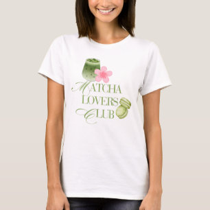 Matcha Lovers Club Groene Thee Macarons & Sakura T-shirt