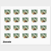 Matcha Luxe Thee Editorial Grafisch Vierkante Sticker (Vel)