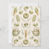 Matcha Made in Heaven Bruiloftsborrel Kaart (Achterkant)