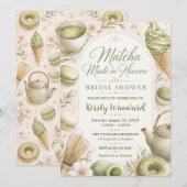 Matcha Made in Heaven Bruiloftsfeest Kaart (Voorkant / Achterkant)