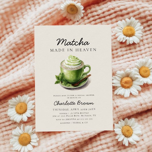 Matcha Made in Heaven Vrijgezellenfeest Kaart
