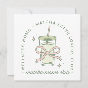 Matcha mama latte liefhebber wellness esthetiek kaart