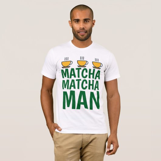 MATCHA MAN T-shirts (Voorkant volledig)
