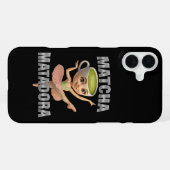 Matcha Matadora Grace ontmoet groene energie iPhone Hoesje (Achterkant horizontaal)