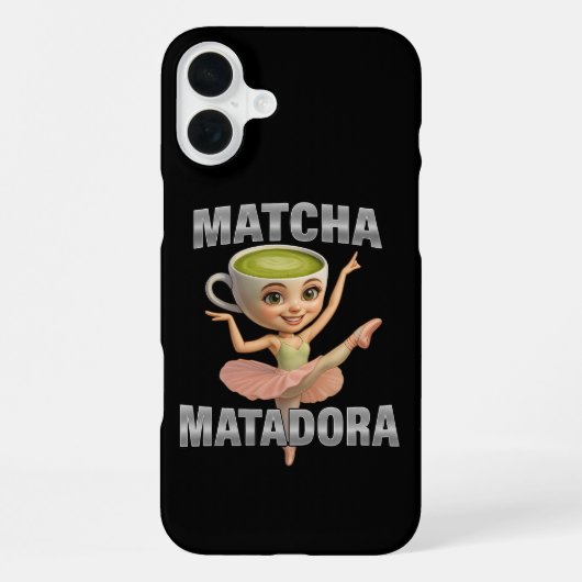 Matcha Matadora Grace ontmoet groene energie iPhone Hoesje (Achterkant)