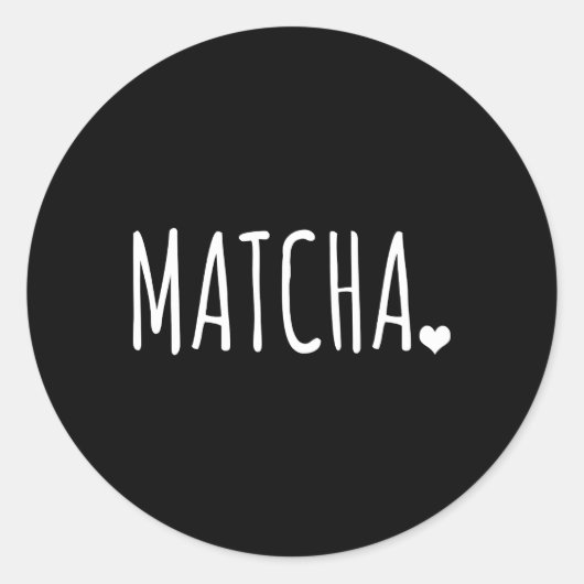 Matcha Matcha Tea Ronde Sticker (Voorkant)