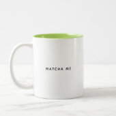 Matcha me Cute Lime Green Breakfast Coffee Mok (Links)