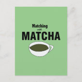 Matcha met groene thee briefkaart (Voorkant)