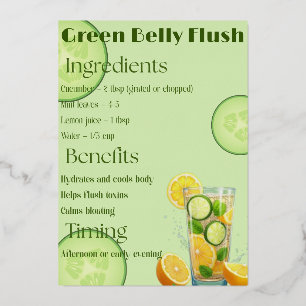 Matcha Mint Detox Folie Uitnodiging