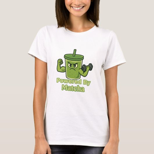 Matcha Mode Aan Dames Aesthetic T-shirt (Voorkant)