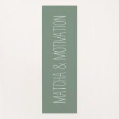 Matcha & Motivation Fitness Yoga Mat (Voorkant)