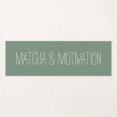 Matcha & Motivation Fitness Yoga Mat (Voorkant (horizontaal))