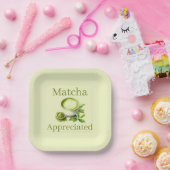 Matcha papieren bord (Feest)