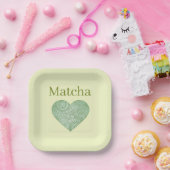 Matcha Papieren Bord (Feest)