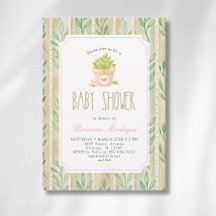 Matcha Plant Salie Gestreepte Bladeren Meisje Baby