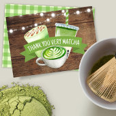 Matcha Plat Dankkaart Bedankkaart