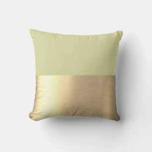 Matcha Poeder Groen Roze Goud Folie Rustieke Nep Kussen