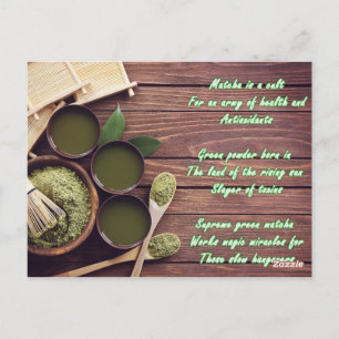 Matcha Poem Postcard Briefkaart