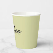 Matcha Powder Groene Wegwerp Koffie Cups Papieren Bekers (Links)