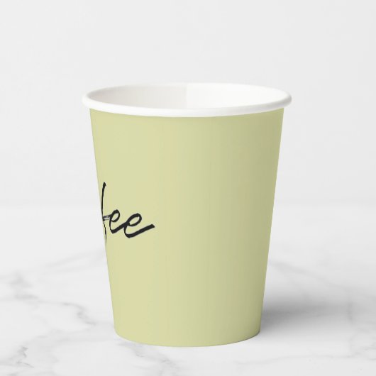 Matcha Powder Groene Wegwerp Koffie Cups Papieren Bekers (Links)