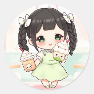 Matcha Ronde Sticker