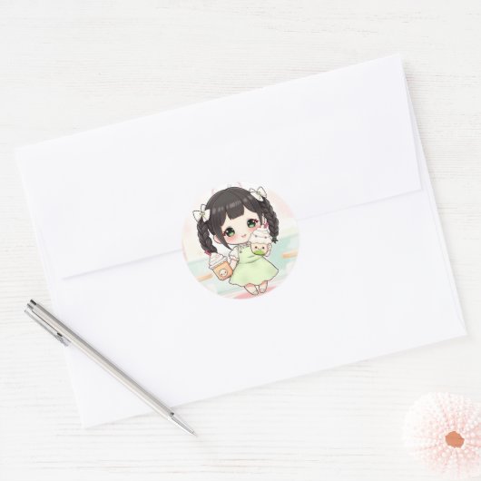 Matcha Ronde Sticker (Envelop)