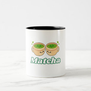 Matcha Schattige Kawaii voor matcha thee op Tweekleurige Koffiemok