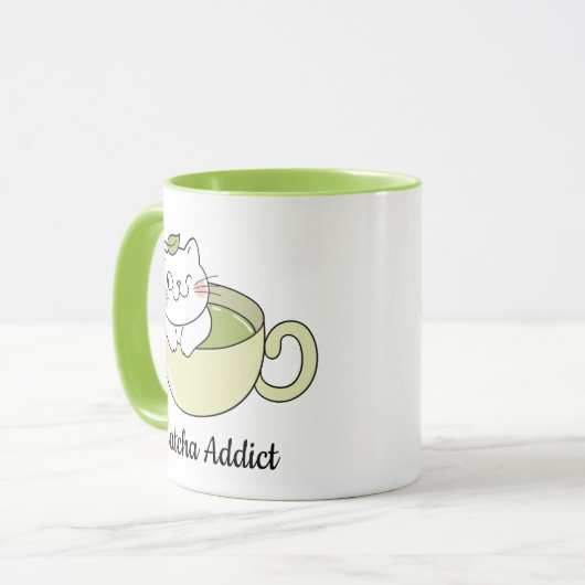 Matcha Schattigee kat, Matcha Mok (Voorkant links)