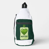 Matcha Serumzak met Hartontwerp Sling Bag (Voorkant)