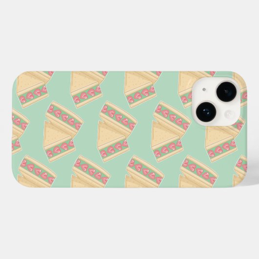 Matcha Strawberry Sandwich Case-Mate iPhone Case (Achterkant (horizontaal))