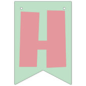 Matcha Strawberry Sandwich Gelukkige Verjaardag Vlaggetjes (Tweede vlag)