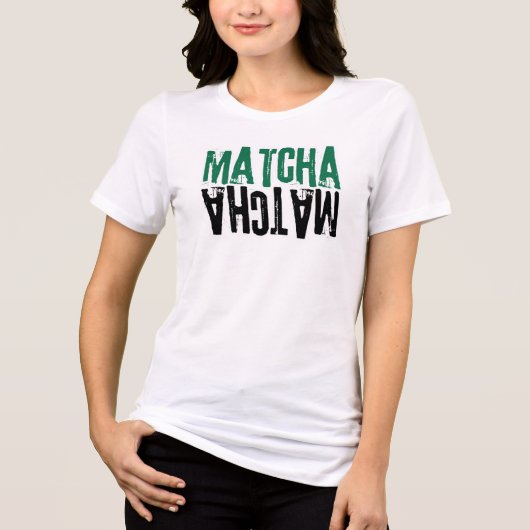  Matcha T-Shirt – Aesthetic Matcha Lover Tee  (Voorkant)
