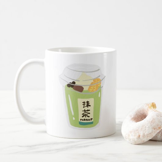 Matcha Tea Koffiemok (Met donut)