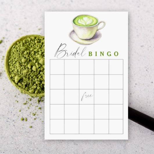 Matcha tea Vrijgezellenfeest bingo spel