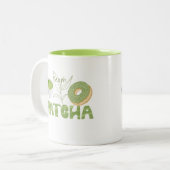 Matcha Team, matcha Tweekleurige Koffiemok (Voorkant links)