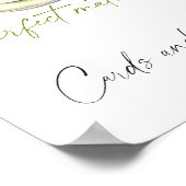 Matcha-thee Bruiloftsfeest Kaarten en Cadeaus Poster (Hoek)