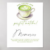 Matcha thee Herinneringen met de bruid Poster (Voorkant)